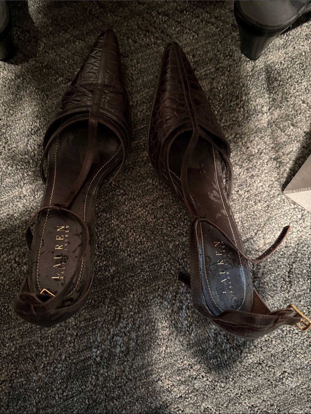 Vintage Ralph Lauren Leather Heels size 7.5